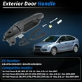 thumbnail image 2 of Manija de puerta exterior con kit de placa de refuerzo para Ford Focus 2004-2007, lado izquierdo del conductor, manija de puerta exterior, No. 6S4Z5426685C/6S4Z5426685A, negra, 2 of 7