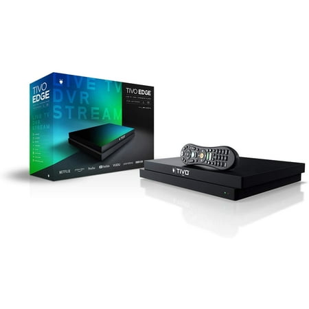 TiVo 4K UHD Media Player Edge for Antenna Live DVR and Streaming with Dolby Vision HDR and Dolby Atmos 4 tuners/2TB system