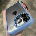 thumbnail image 4 of Luxury Shockproof Armor Metal Camera Case For iPhone 16 15 14 13 12 11 Pro Max Plus Clear Acrylic Bumper Hybrid Hard Back Cover Plum For iPhone 15Promax, 4 of 6