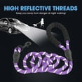 thumbnail image 4 of Strong Dog Leash with Comfortable Padded Handle and Highly Reflective Threads-Purple, 4 of 5