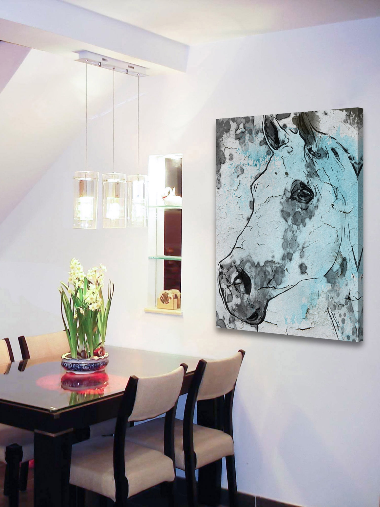 "Horse Head" Painting Print on Wrapped Canvas