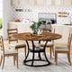 thumbnail image 3 of Mesa de comedor redonda Condemo para 4-6 personas de madera con almacenamiento, 3 of 8