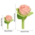 thumbnail image 3 of Wizlet 15.7in Rose Flower Pillow Giant Flower Simulation Pillow Soft Rose Bouquet Gift for Mother's Day Birthdays Valentine's Day Graduation Girl Wife (Pink), 3 of 6