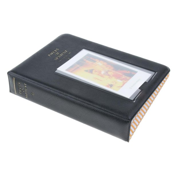 Álbum fotográfico de 64 bolsillos para Mini 8 7s 25 50s 90 Negro Sunnimix Álbum de fotos de 3 pulgadas