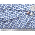 thumbnail image 2 of Soimoi Cotton Cambric Fabric Ogee Damask Decor Fabric Printed Yard 56 Inch Wide, 2 of 5