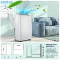 thumbnail image 5 of 2025 New Air Conditioner 14000Btu 3-1 in, Portable Air Conditioner Built-in Cool, Dehumidifier, Fan Modes, Room Air Conditioner with Remote/Installation Kits, Cools up to 750 Sq.ft, 5 of 8