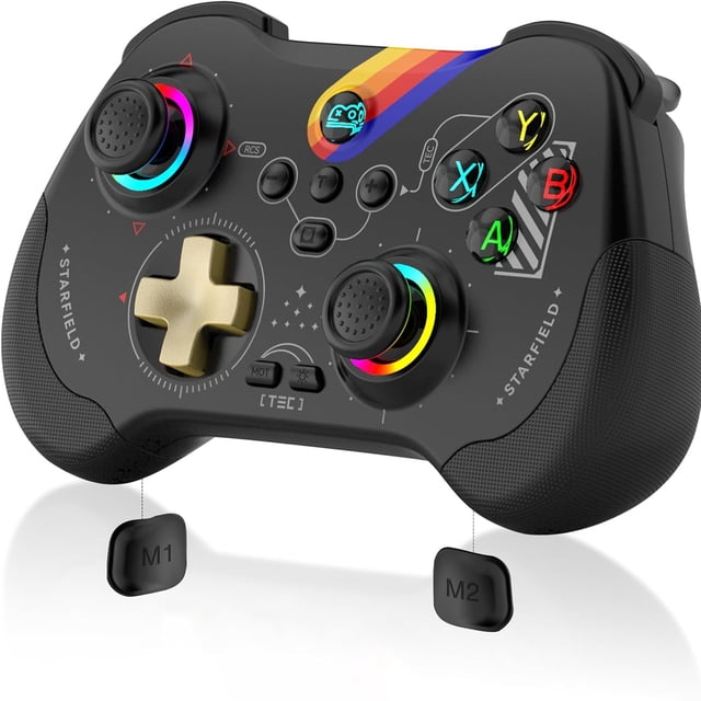 Wireless Mobile Gaming Controller - Compatible With IPad/iPhone/Tablet, Cloud Remote Joystick For IOS/Android, Features Macro Buttons, Hall-Rocker, Hall-Trigger - Starry Star Edition