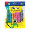 thumbnail image 1 of Plumones Norma Lavables Punta Bala 12 Piezas, 1 of 4