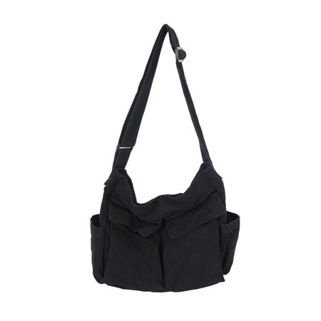 Canvas Messenger Tote Bag