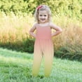 thumbnail image 5 of NAISIBABY Girls Suspenders Jumpsuit, Sleeveless Gradient Printed Causal Summer Romper Pink 3-4T, 5 of 5