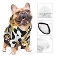 thumbnail image 3 of Fotbe Cute Cow Print Sunflower A Sudadera con Estampado para Perros Pequeños – Suéter con Capucha para Mascotas, Tela Suave de Forro Polar con Bolsillo-Medium, 3 of 7