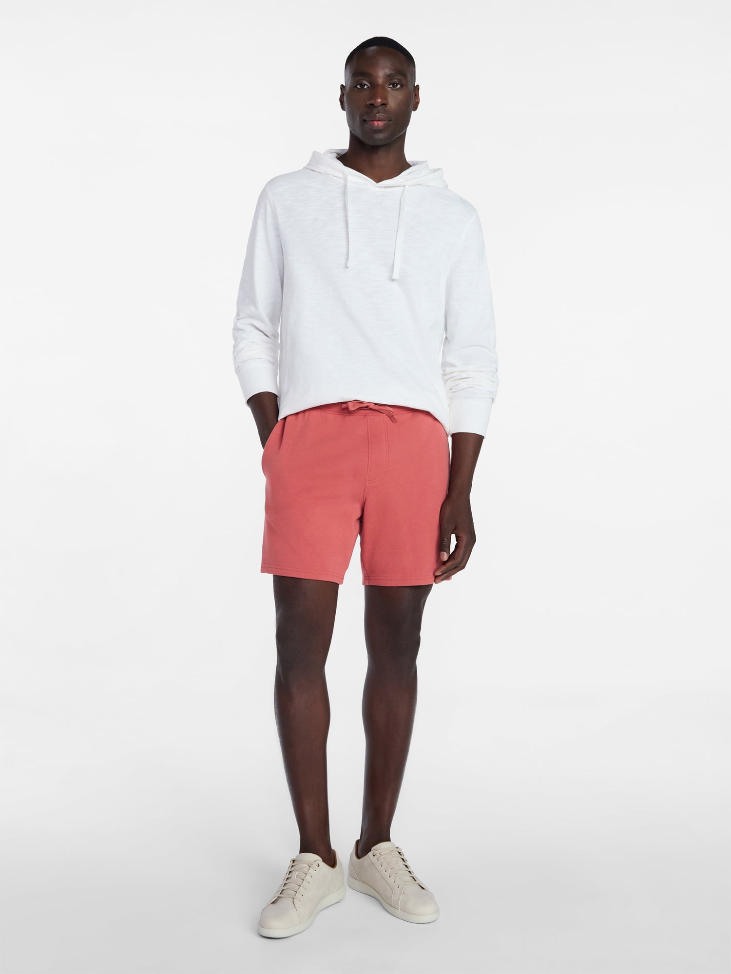 George Men's Washed Terry Shorts 8", Size S-3XL