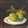 thumbnail image 2 of Rowan, Carol 12x12 White Modern Wood Framed Museum Art Print Titled - Green Apple I Dark Brown, 2 of 4