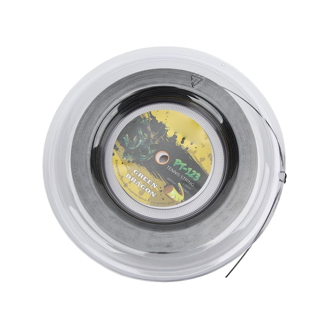Tennis Racquet String Reel, Double Ribbed Design Single Fiber 1.25mm/17g Super High Tensile Resistance Tennis String For Training Yellow,Black,Gray,White