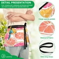 thumbnail image 4 of Yayeee Waist Apron with Pockets for Cooking Waterproof Half Server Aprons, Orange Grapefruit Slices, 4 of 7