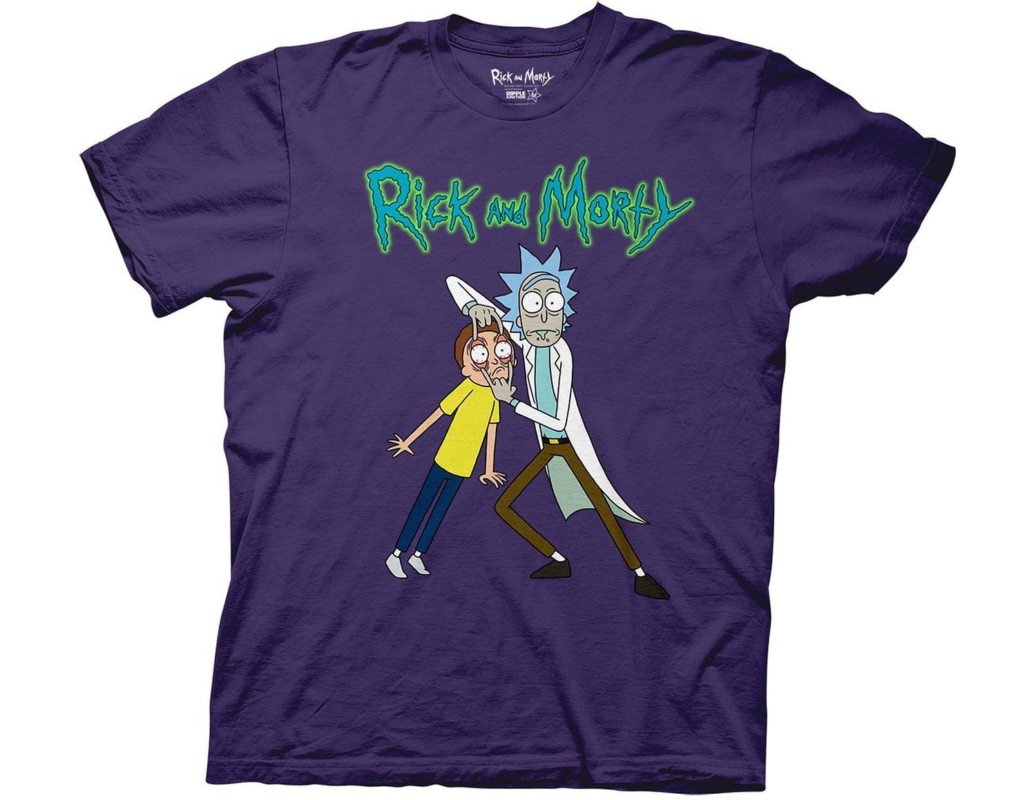 Ripple Junction Rick and Morty Adult T-Shirt Purple