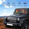 thumbnail image 5 of Kdxio Berries and Flowers Print Front Windshield Sun Shade,Folding Auto Sunshade for Car Truck SUV-Medium, 5 of 7