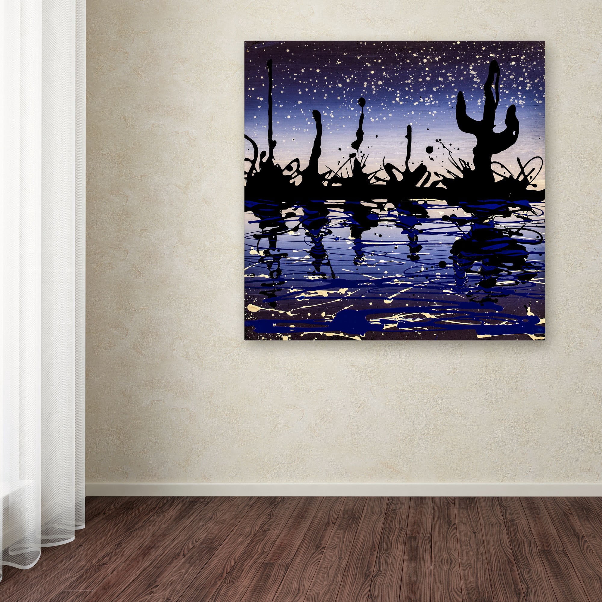 Trademark Fine Art "Desert Lake" Canvas Art by Roderick Stevens