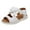 White, variant on Odeerbi Toddler Kids Girls Princess Leather Shoes Slip Resistant Lovely Prewalker Baby Bow Shoes Cute 2025 Fashion Non Slip Shoes White