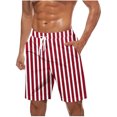 thumbnail image 1 of Plebaso Beach Shorts for Men Print Elastic Waist Drawstring Casual Shorts Lightweight Mens Summer Shorts, 1 of 5