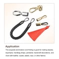 thumbnail image 5 of 0.47" Cord End Cap Terminator Cord Finding for Tassel Jewelry Making 8Pcs Black, 5 of 6