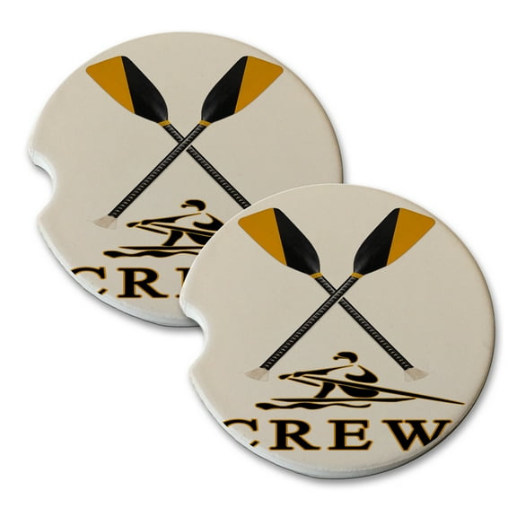 KuzmarK Sandstone Car Drink Coaster (set of 2) - Crew