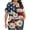 Red, variant on Wo-Fusoul Women's Plus Size Tops, Casual Short Sleeve Blouse with Printed Fold Design and Round Neck, Comfortable Polyester Spandex Fabric for Daily Wear, Please Check Size Chart Before Ordering