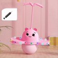 thumbnail image 3 of Pogo Ball with Handle Board Bouncing Ball Pink, 3 of 5