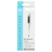 (3 pack) Equate Digital Thermometer – Oral, Rectal, or Underarm, 30-Second Reading