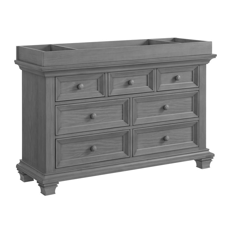 Oxford Baby Weston 7 Drawer Dresser Dusk Gray