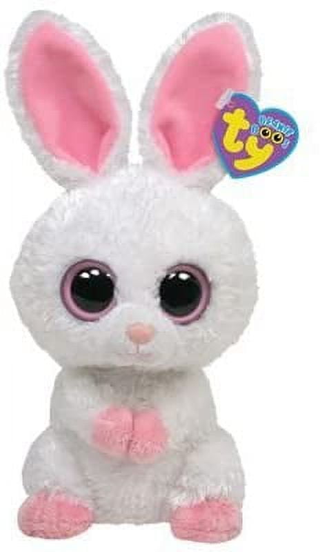 TY Beanie Boos CARROTS the White Bunny Solid Eye Color Regular Size 6 inch
