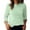 Green, variant on Otntypg Fall Striped Shirts for Women Lightweight Casual Plus Size Long Sleeve Basic Crewneck Pullover Sweatshirts Loose Oversized Dressy Tunic Blouse Navy XXXL