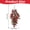 Red, variant on Christmas Teardrop Swag with Light,Artificial Door Swag Red Berry Pine Cone Wreath with Buffalo Plaid Bow for Front Door Wall Windows Holiday Farmhouse Decor(23.62x11.81in)