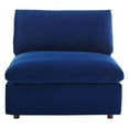 thumbnail image 4 of Modway Commix Down Filled Overstuffed Performance Velvet Armless Chair in Navy, 4 of 8