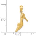 thumbnail image 2 of 14 Carats Or Jaune Talon Tulipe Collier Pendentif Pendentif, 2 of 6