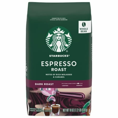 2X-Starbucks Espresso Roast Whole Bean Coffee - 18 oz