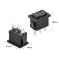 thumbnail image 2 of Interruptor de palanca mini barco negro interruptor de palanca para barco coche marino ON/OFF/ON AC 250V/6A 125V/10A, 2 piezas, 2 of 4