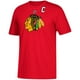 Chicago Blackhawks Jonathan Toews Adidas NHL Silver Player Name & Number T-Shirt – image 2 sur 2