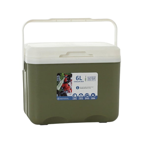 simhoa Box Cold Storage Personal Ice Chest Small Hard Insulated Box for Commercial Fishing Stall Barbecue Breast Milk Green
