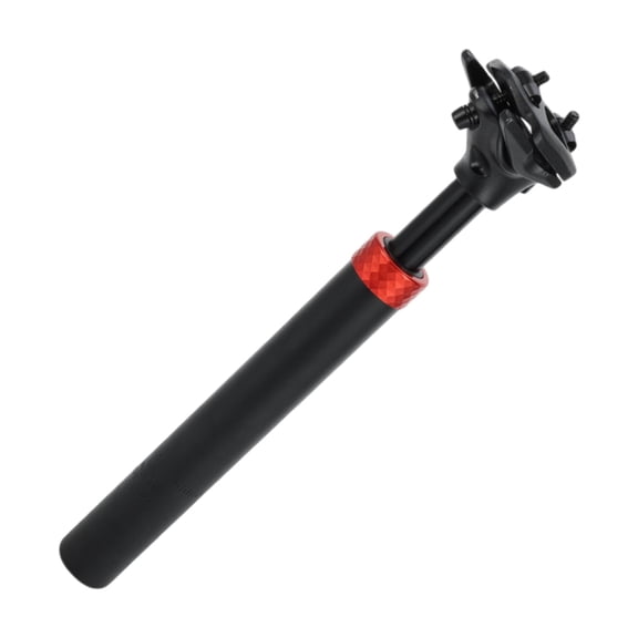 Unique Bargains Bike Seat Posts 30.9x300mm Suspension Shock Absorber Black Red Aluminum Alloy
