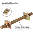 thumbnail image 4 of 12Set Countertop Connector, Furniture Fastening Connectors Table Top Fasteners Countertop Flip Joint Connecting Set, 4 of 6
