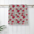 thumbnail image 5 of Fotbe Rose Flowers Pattern Premium Towels , (27.5x16in) Lightweight and Highly Absorbent Quick Drying Microfiber Towel, Perfect for Daily Use, 5 of 6