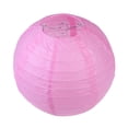thumbnail image 1 of Boda Redonda Pintura Hecha A Mano Plegable Linterna Papel Decorativa (4 Pulgadas 10 Cm) (rosa) Soporte Rosa Material Aleatorio, 1 of 8