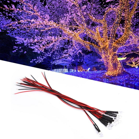Led Diode, LED Lights Emitting Diodes Copper Material Ice Blue Round Head Lamp Beads For Light Box Advertising For Home Lighting For Car Decoration 10pcs/set