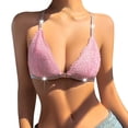 thumbnail image 2 of ZHENHONG Women's Lace Bra Front Closure Bras Wireless Tri Angle Bralette Comfort Bra Wireless Bras for Women, 2 of 9