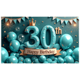 thumbnail image 2 of Yatrandify Blue Balloons Birthday Banner Decorative Design Birthday Event for Adult Celebration Indoor Decoration, 2 of 7