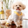 thumbnail image 3 of CBFFDC Cold Weather Pet Clothing Cozy Padded Backpack Winter Pet Clothes Thickened Warm Button Fixing Comfortable to Wear Puppy Small Dog Teddy Clothing, 3 of 7