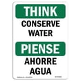 thumbnail image 1 of SignMission OS-TS-A-1218-L-11820 12 x 18 Po Signe de Pensée OSHA - Économiser l'Eau, 1 of 1