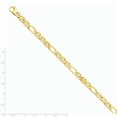 thumbnail image 2 of 14K Yellow Gold 6.5mm 8.25mm Solid Hand-Polished 3 & 1 Flat Anchor Bracelet, 2 of 5