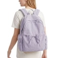 thumbnail image 2 of Gustave Women's Lightweight Backpack Purse Water Resistant Nylon 14 Inch Laptop Travel Backpack Casual Daypack Cute College Bookbag - Purple, 2 of 8